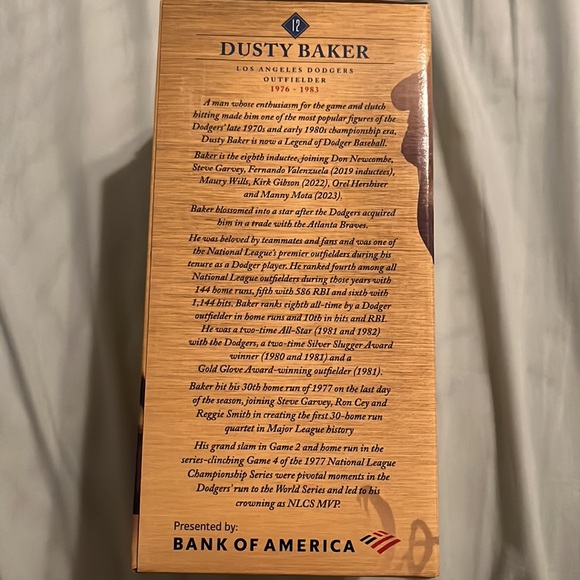 LA DODGERS Dusty Baker Bobblehead💙⚾️ - Picture 2 of 3